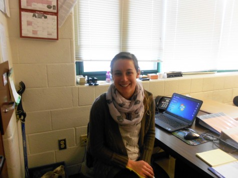 Eickelberg, originally a New Yorker, settles down in her classroom, where she teaches Math.