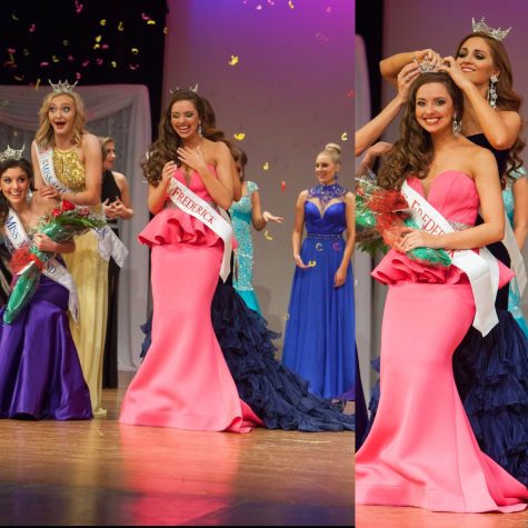 Senior Sarah Robinson wins the Miss Frederick Beauty Pageant.