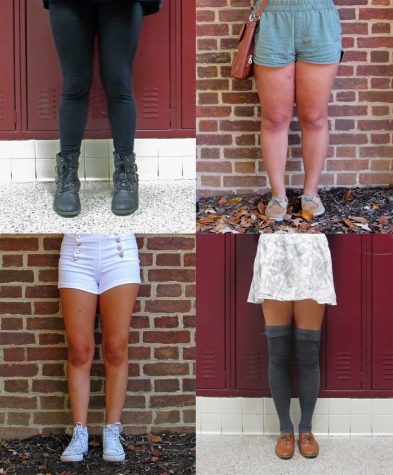 Examples of common styles worn by girls in Urbana.