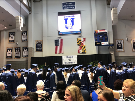 Graduating seniors at the ceremony