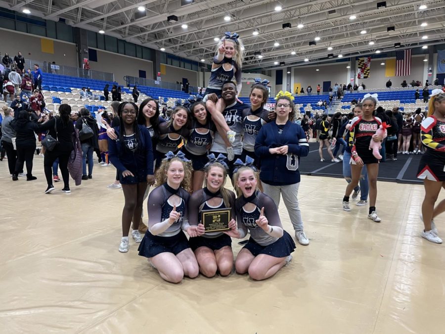 “-And for a team of just 8, it was an awesome moment.”  The UHS Winter Season Cheer Team makes history as Regional Champs.