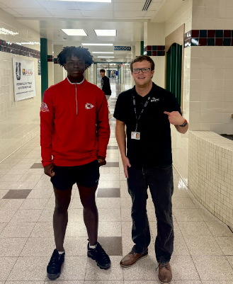 Mr. Sullivan and Deron Odame show team spirit as the 2024-2025 NFL season starts tonight with Ravens vs Chiefs!

