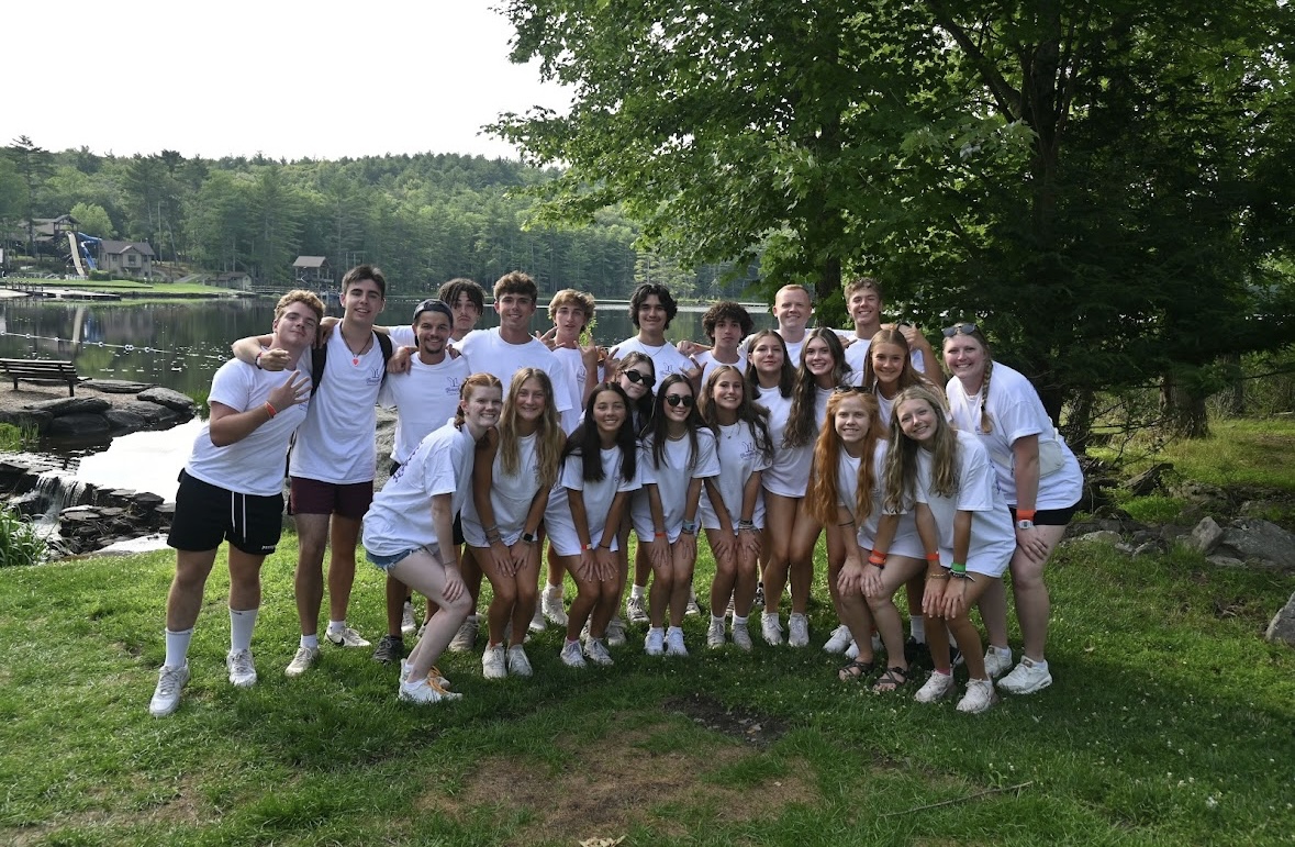 The Urbana Young Life rocks matching t-shirts at summer camp in New York in July of 2024!