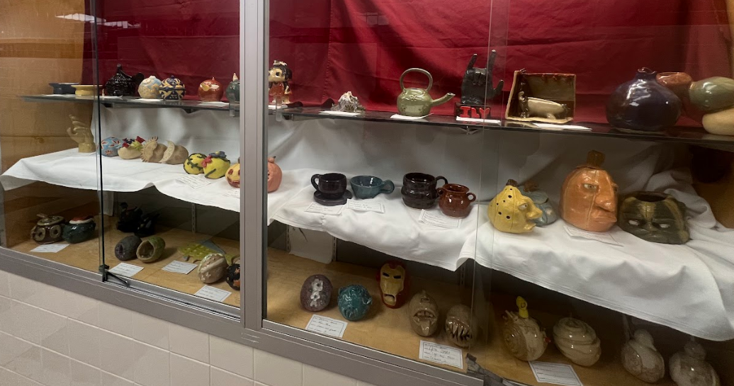 The Ceramic Showcase is located in the F-wing.