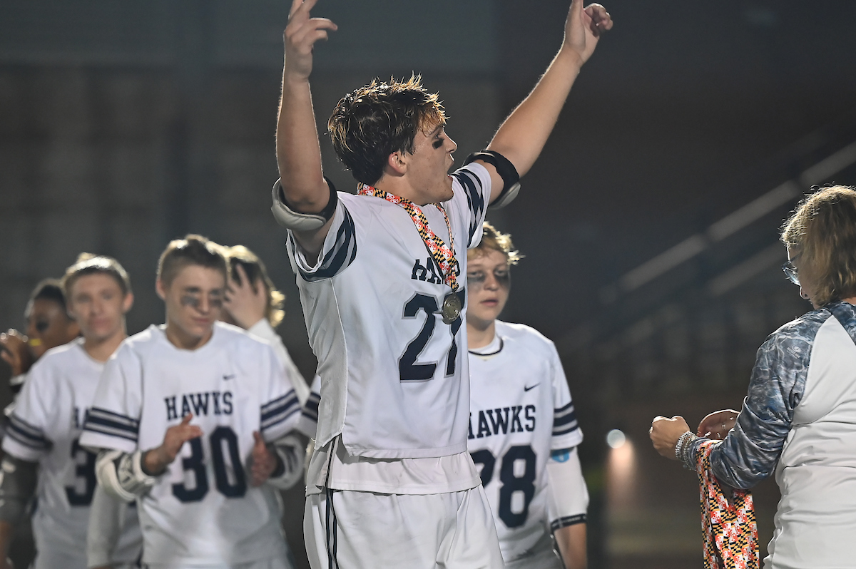 Aidan Himes celebrates at the 2024 State Championships, where he is officially crowned a state champion!