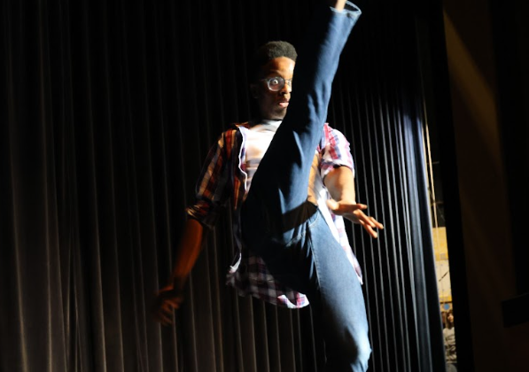 Ademide Akinsola during his performance of "Put Your Mind To It" from Back to the Future the Musical. 