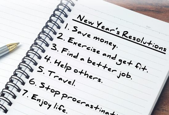 Goals and resolutions checklist for 2025