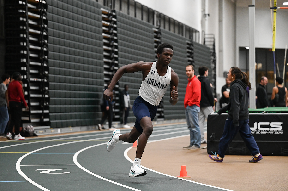 Yoann Boteko (Class of 2026) runs towards the finish line, and towards their fundraising goal.